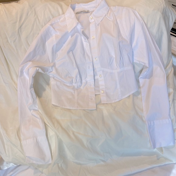Abercrombie white button up. Extra small - Picture 1 of 2